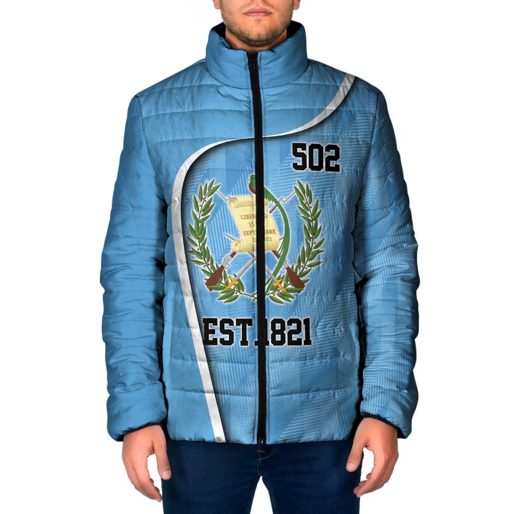 Guatemala Independence Day Padded Jacket Since 1821 September 15 - Wonder Print Shop