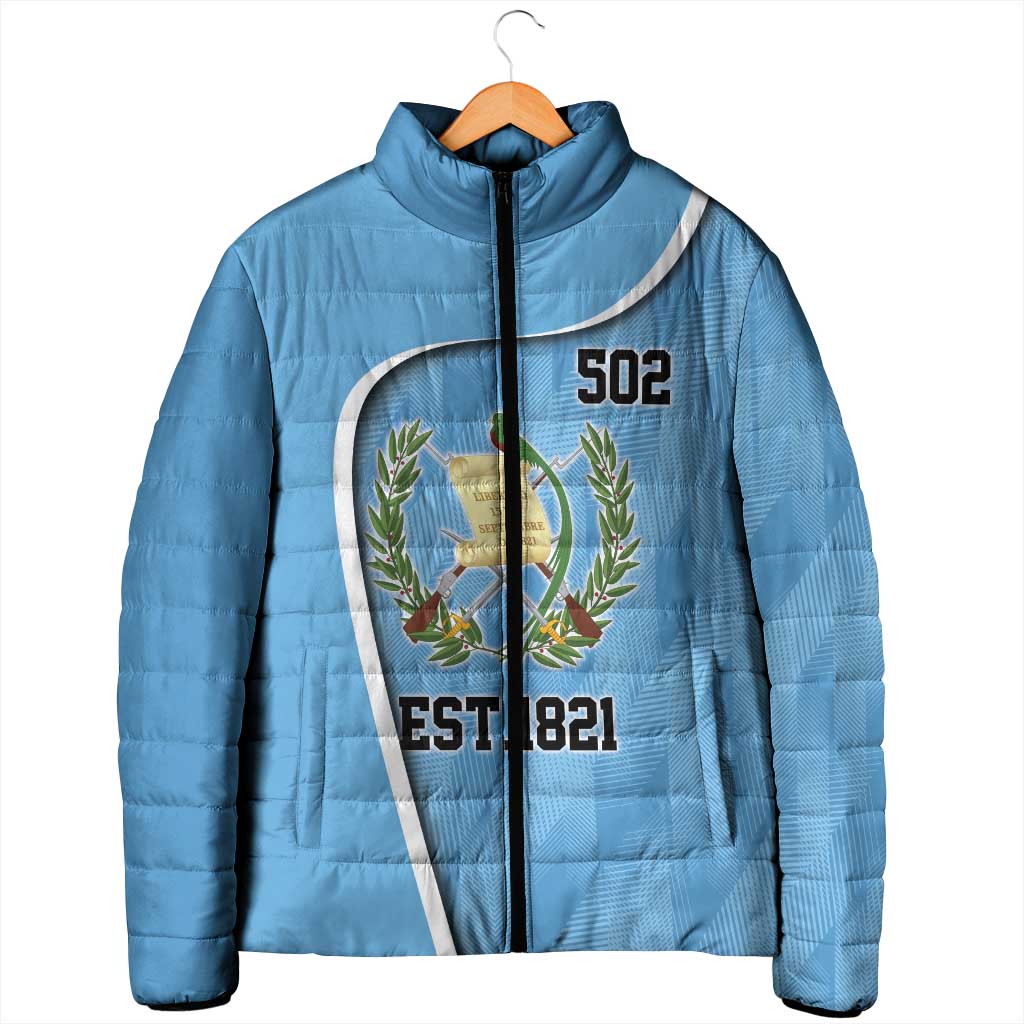 Guatemala Independence Day Padded Jacket Since 1821 September 15 - Wonder Print Shop