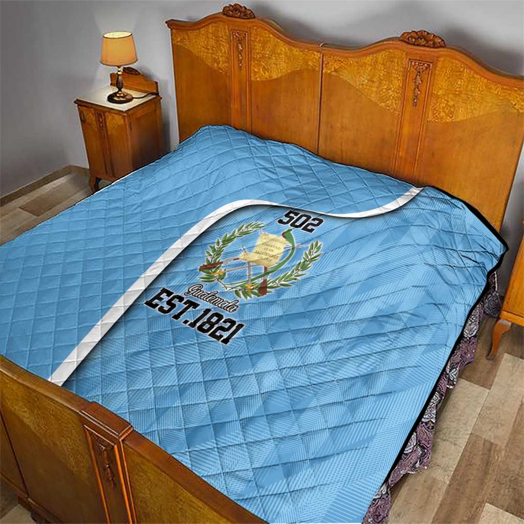 Guatemala Independence Day Quilt Since 1821 September 15 - Wonder Print Shop
