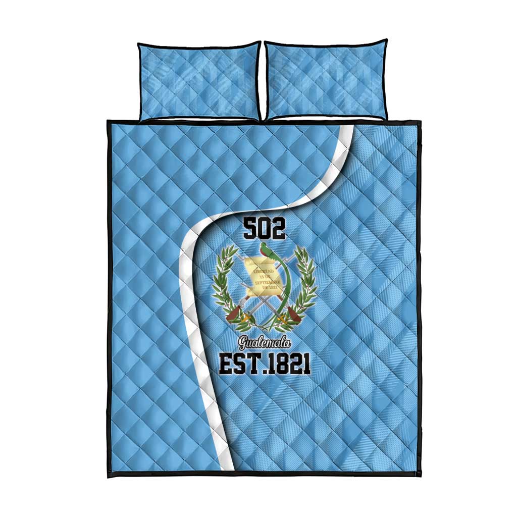 Guatemala Independence Day Quilt Bed Set Since 1821 September 15 - Wonder Print Shop