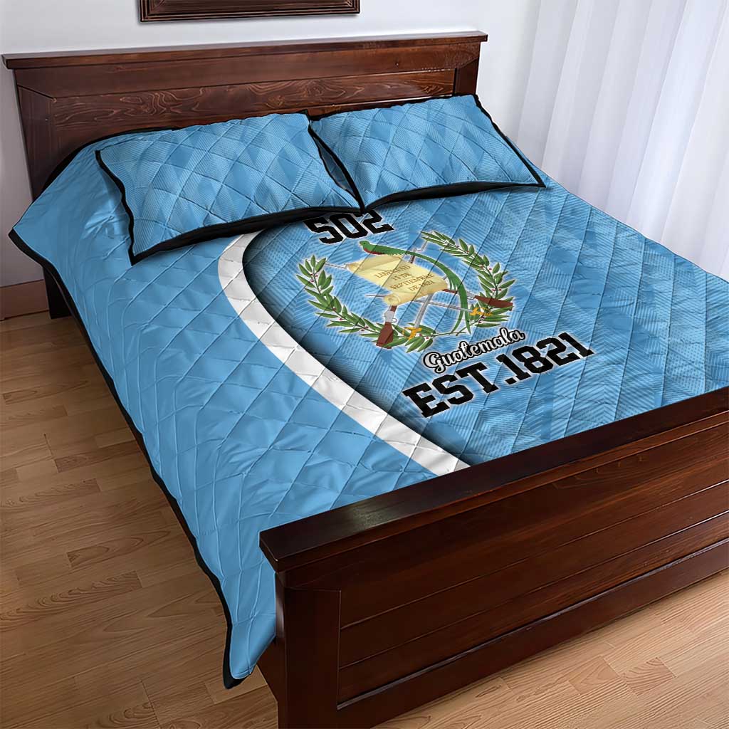 Guatemala Independence Day Quilt Bed Set Since 1821 September 15 - Wonder Print Shop
