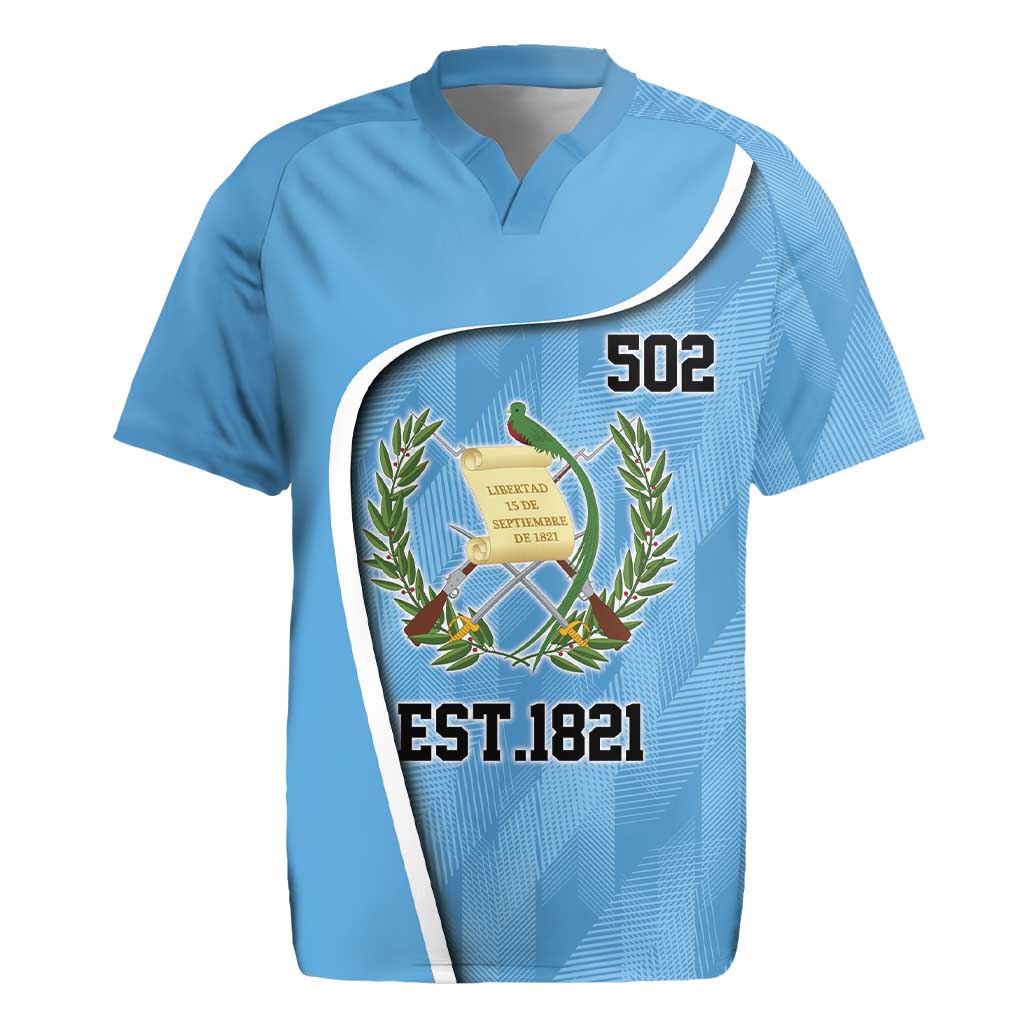 Guatemala Independence Day Rugby Jersey Since 1821 September 15 - Wonder Print Shop
