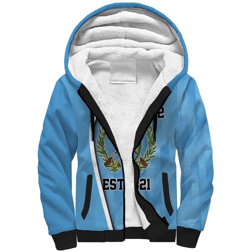 Guatemala Independence Day Sherpa Hoodie Since 1821 September 15 - Wonder Print Shop