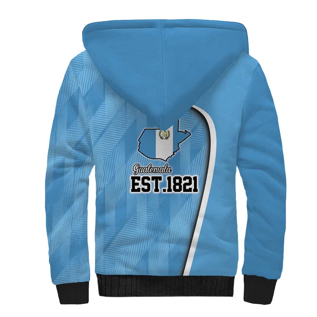 Guatemala Independence Day Sherpa Hoodie Since 1821 September 15 - Wonder Print Shop