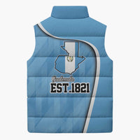Guatemala Independence Day Sleeveless Puffer Jacket Since 1821 September 15 - Wonder Print Shop