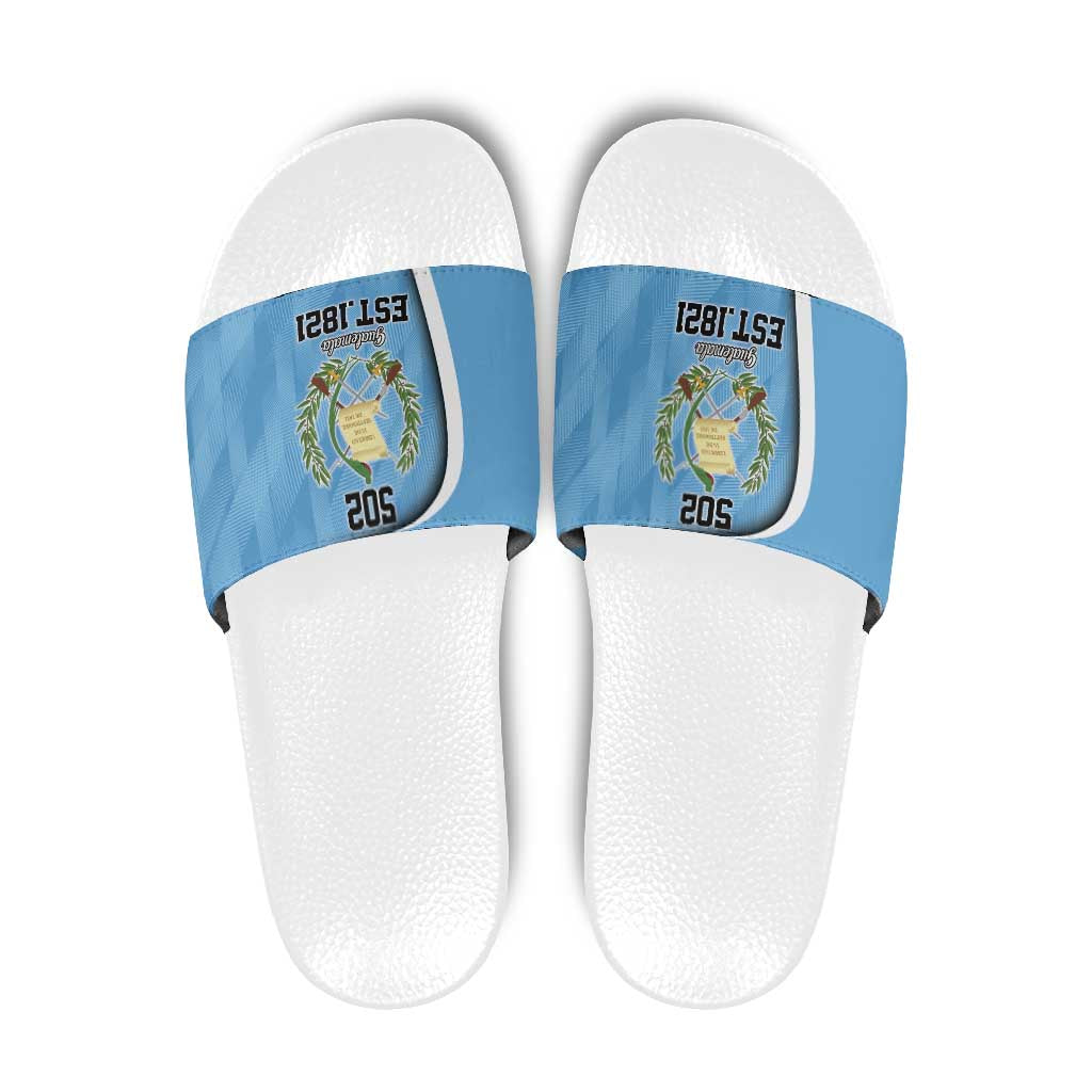 Guatemala Independence Day Slide Sandals Since 1821 September 15 - Wonder Print Shop