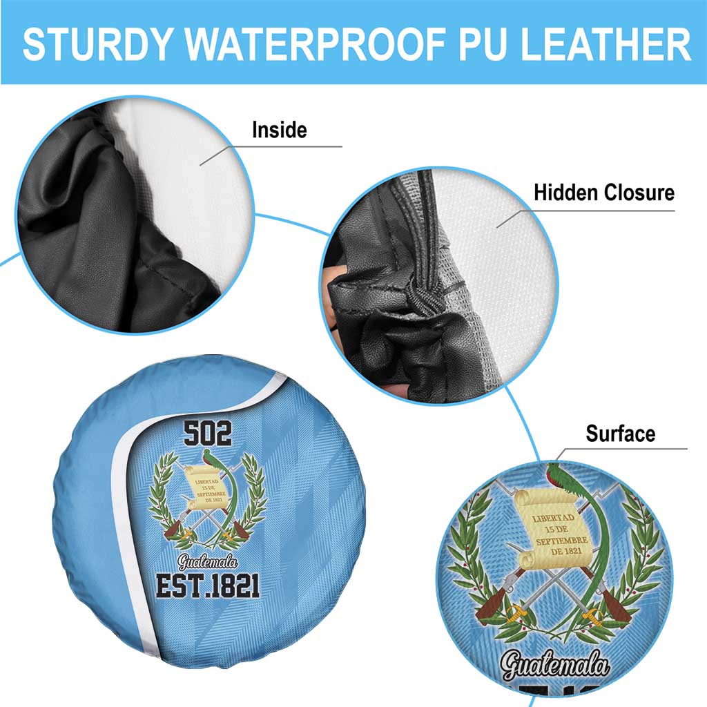 Guatemala Independence Day Spare Tire Cover Since 1821 September 15 - Wonder Print Shop