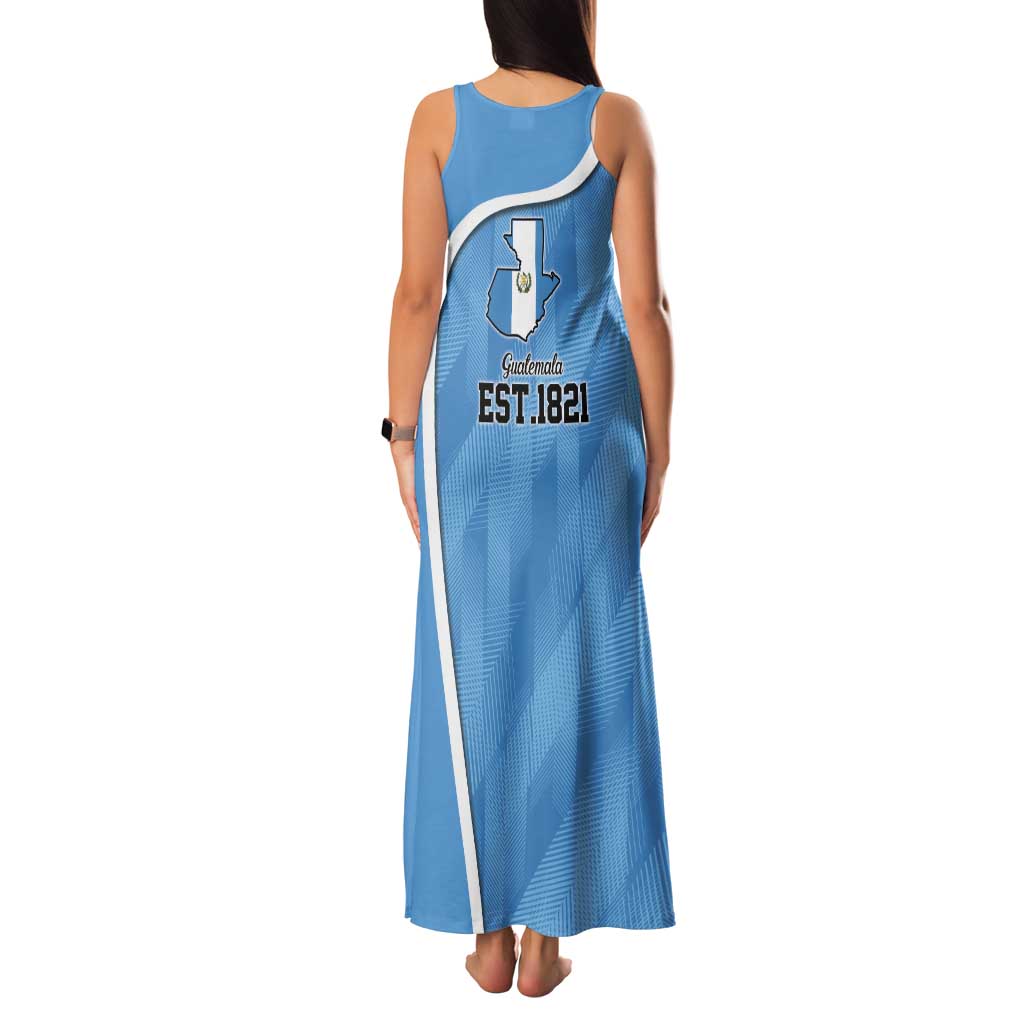 Guatemala Independence Day Tank Maxi Dress Since 1821 September 15 - Wonder Print Shop