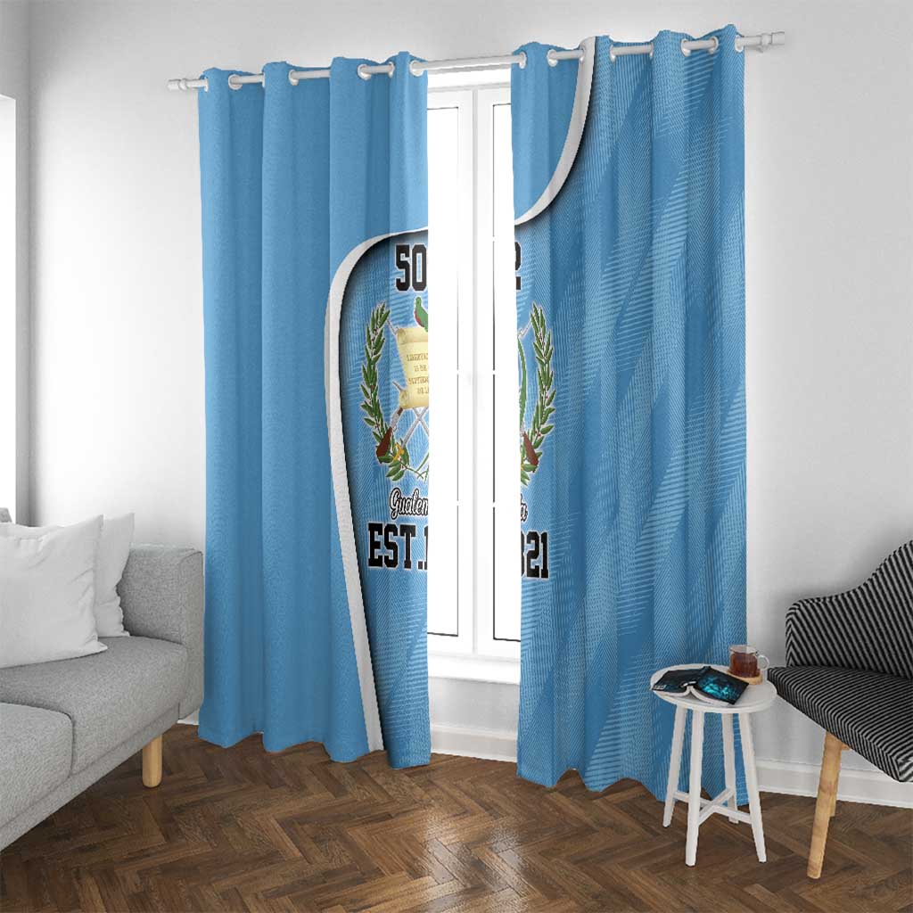 Guatemala Independence Day Window Curtain Since 1821 September 15 - Wonder Print Shop