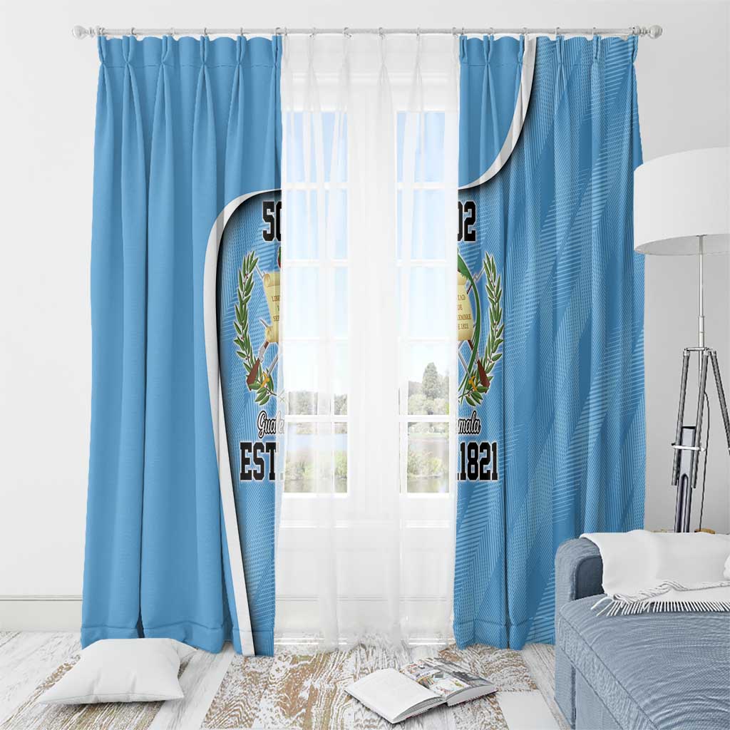 Guatemala Independence Day Window Curtain Since 1821 September 15 - Wonder Print Shop