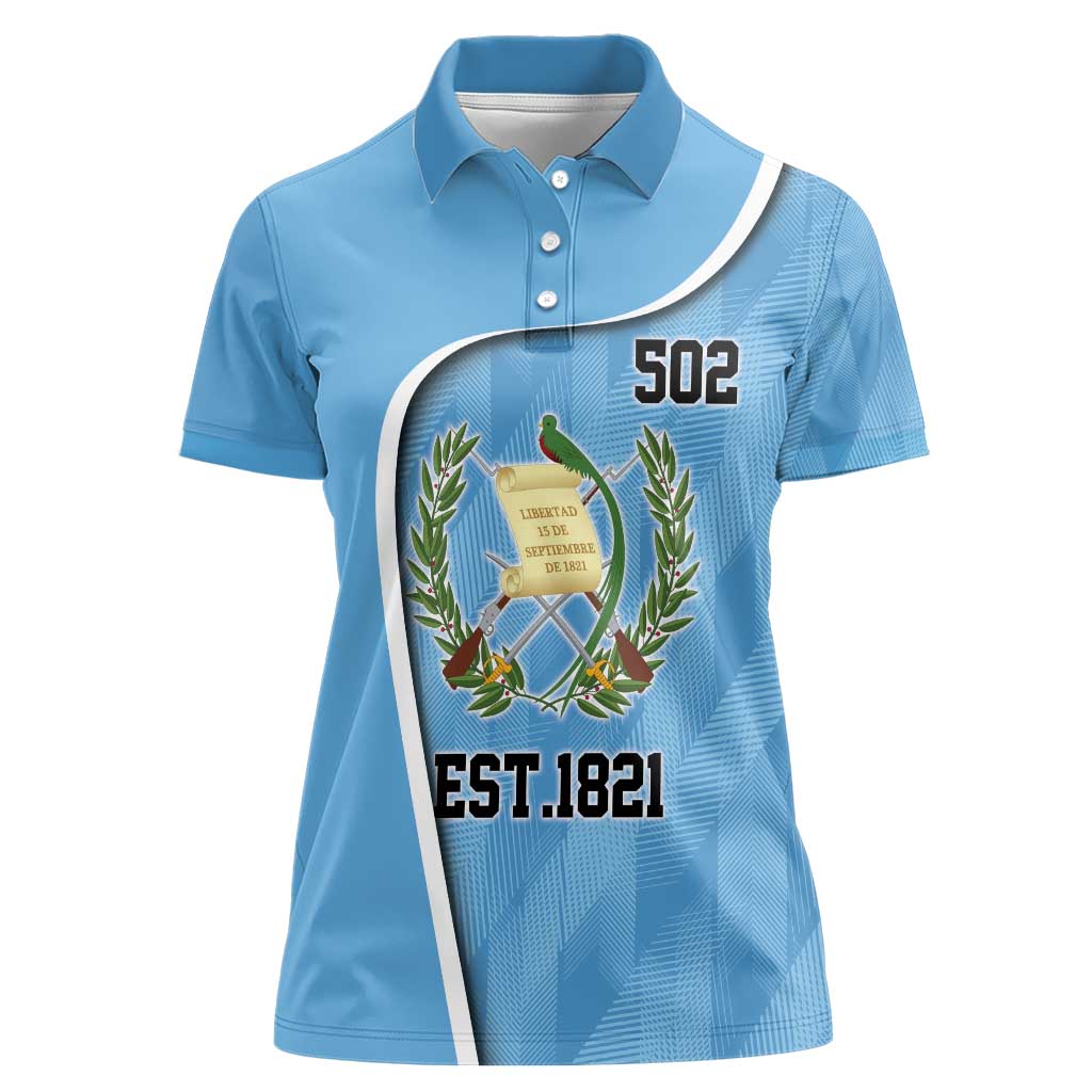 Guatemala Independence Day Women Polo Shirt Since 1821 September 15 - Wonder Print Shop