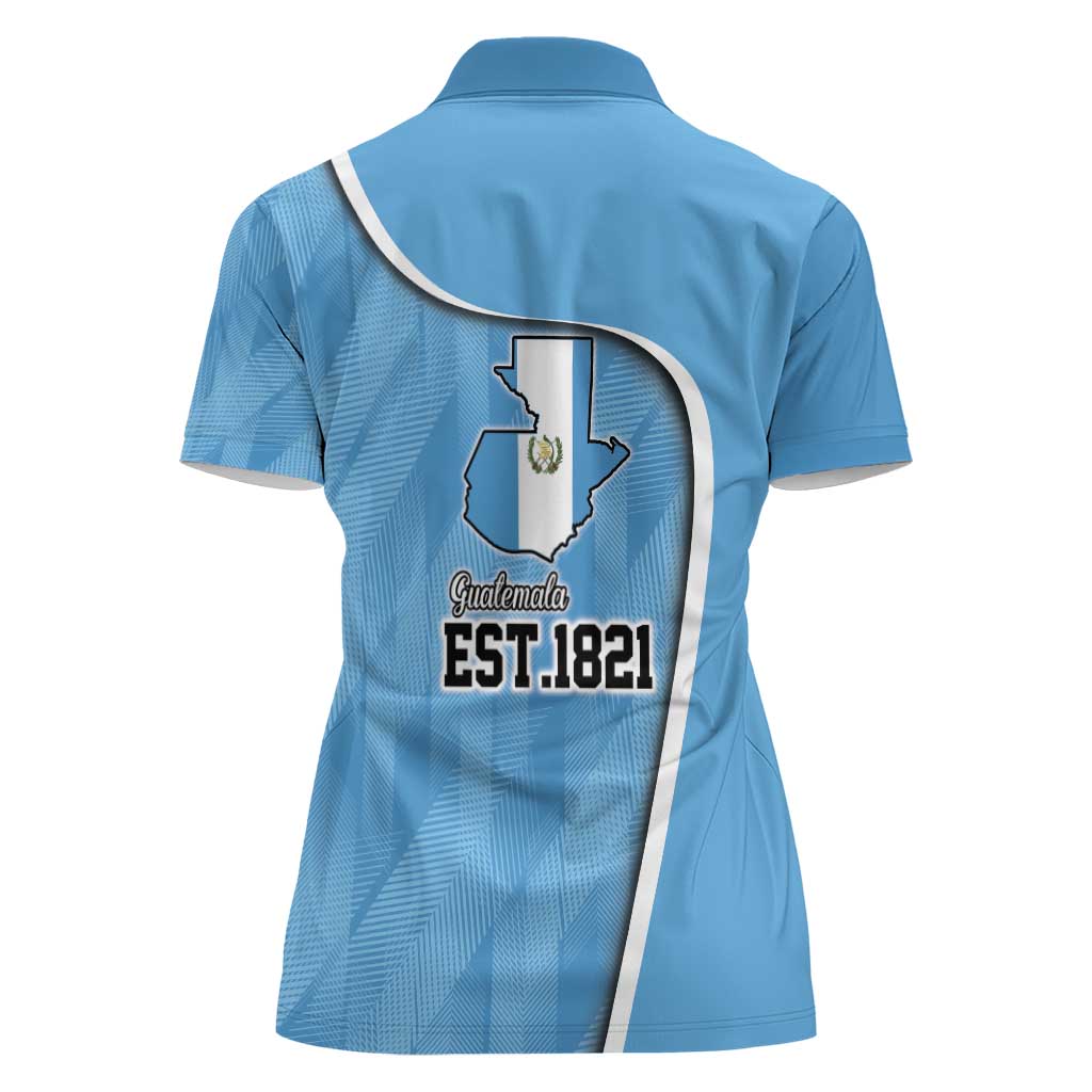 Guatemala Independence Day Women Polo Shirt Since 1821 September 15 - Wonder Print Shop