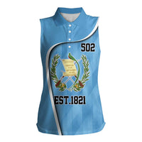 Guatemala Independence Day Women Sleeveless Polo Shirt Since 1821 September 15 - Wonder Print Shop