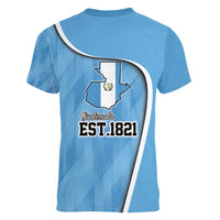 Guatemala Independence Day Women V-Neck T-Shirt Since 1821 September 15 - Wonder Print Shop