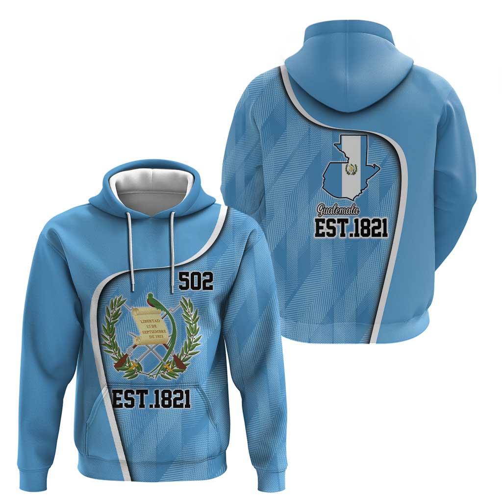 Guatemala Independence Day Zip Hoodie Since 1821 September 15 - Wonder Print Shop