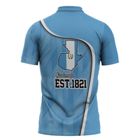 Guatemala Independence Day Zipper Polo Shirt Since 1821 September 15 - Wonder Print Shop