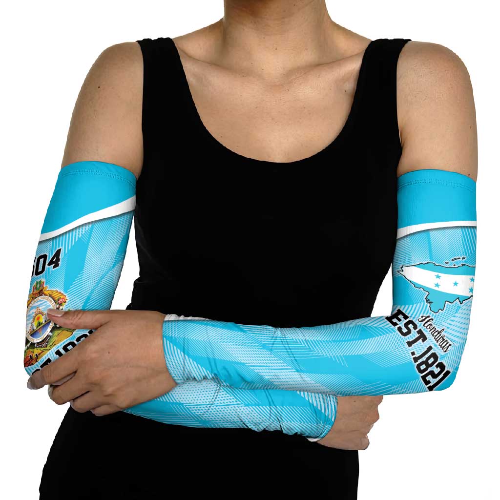 Honduras Independence Day Arm Sleeves Since 1821 September 15 - Wonder Print Shop