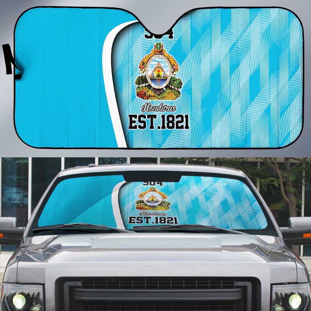 Honduras Independence Day Auto Sun Shade Since 1821 September 15 - Wonder Print Shop