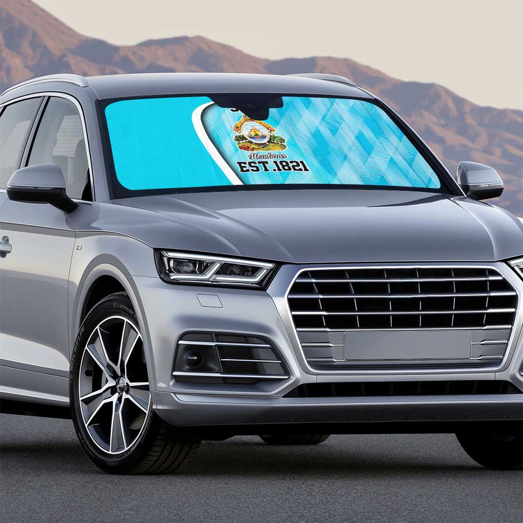 Honduras Independence Day Auto Sun Shade Since 1821 September 15 - Wonder Print Shop