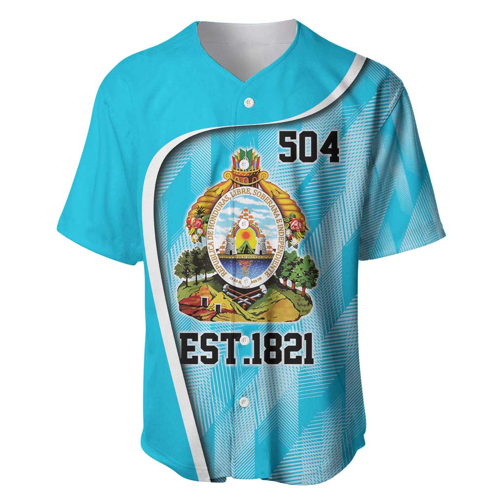 Honduras Independence Day Baseball Jersey Since 1821 September 15 - Wonder Print Shop