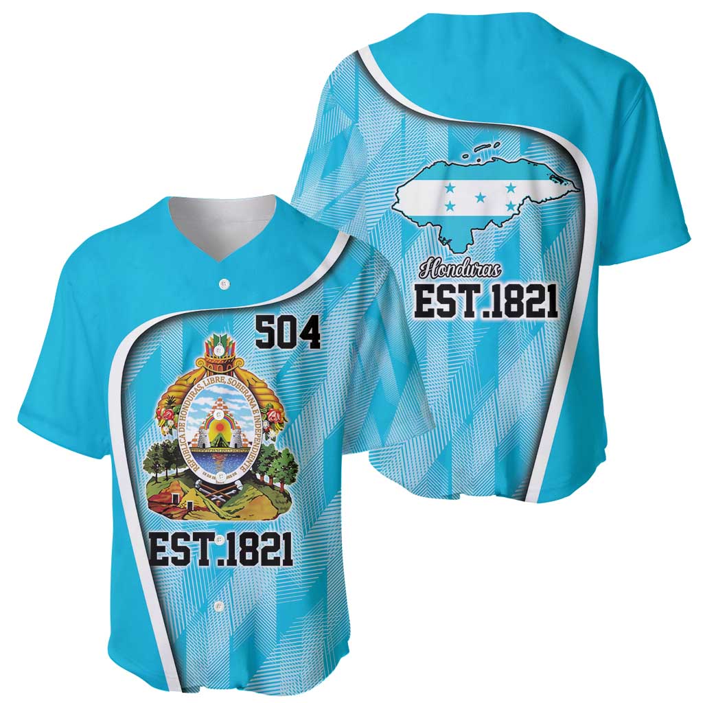 Honduras Independence Day Baseball Jersey Since 1821 September 15 - Wonder Print Shop