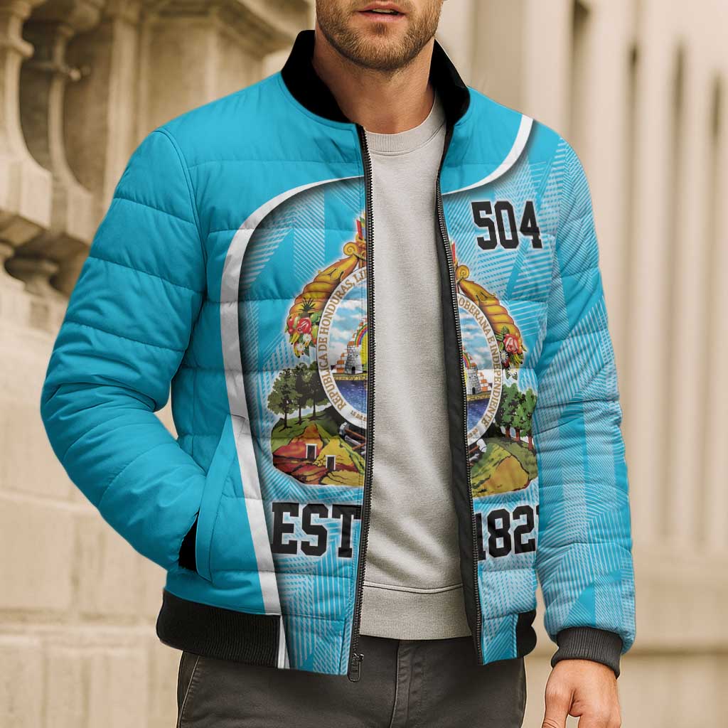 Honduras Independence Day Bomber Puffer Jacket Since 1821 September 15 - Wonder Print Shop