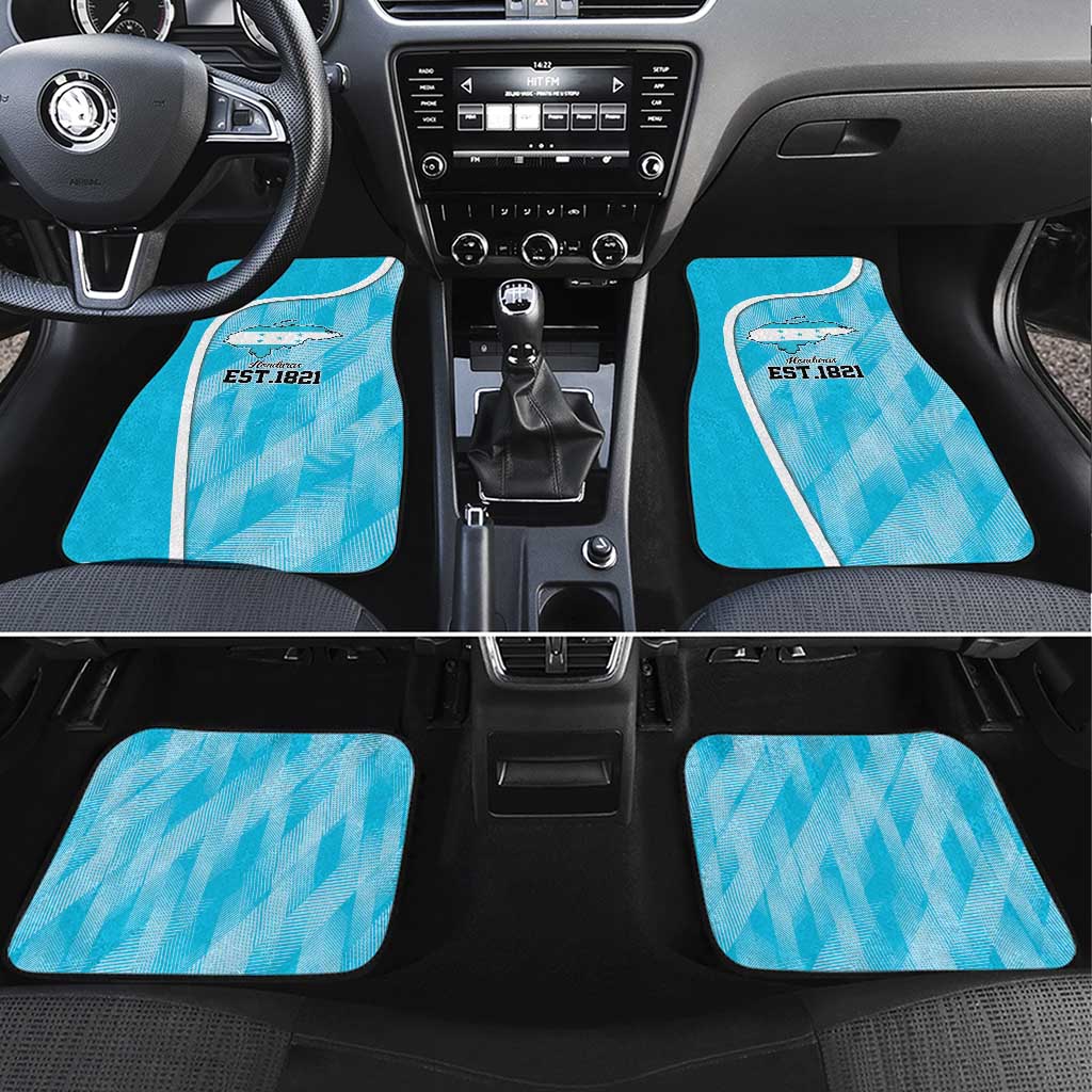 Honduras Independence Day Car Mats Since 1821 September 15 - Wonder Print Shop