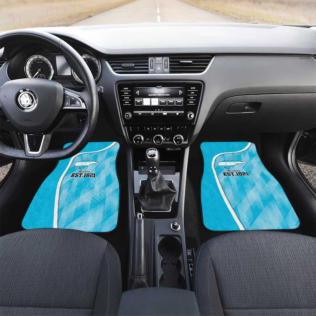 Honduras Independence Day Car Mats Since 1821 September 15 - Wonder Print Shop