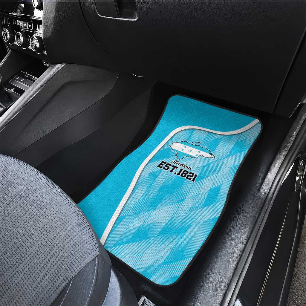 Honduras Independence Day Car Mats Since 1821 September 15 - Wonder Print Shop