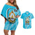 Honduras Independence Day Couples Matching Off Shoulder Short Dress and Hawaiian Shirt Since 1821 September 15 - Wonder Print Shop