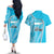 Honduras Independence Day Couples Matching Off The Shoulder Long Sleeve Dress and Hawaiian Shirt Since 1821 September 15 - Wonder Print Shop