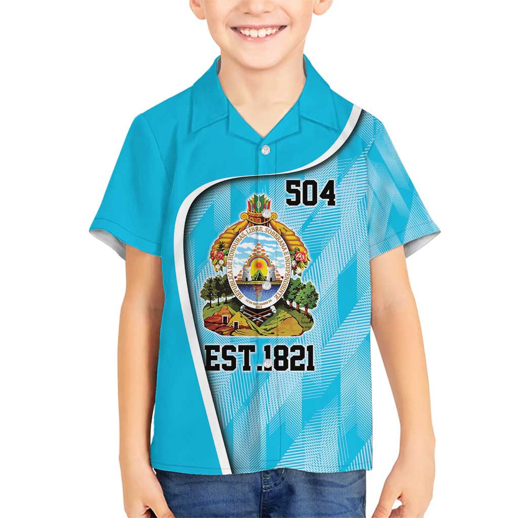 Honduras Independence Day Family Matching Off Shoulder Short Dress and Hawaiian Shirt Since 1821 September 15 - Wonder Print Shop