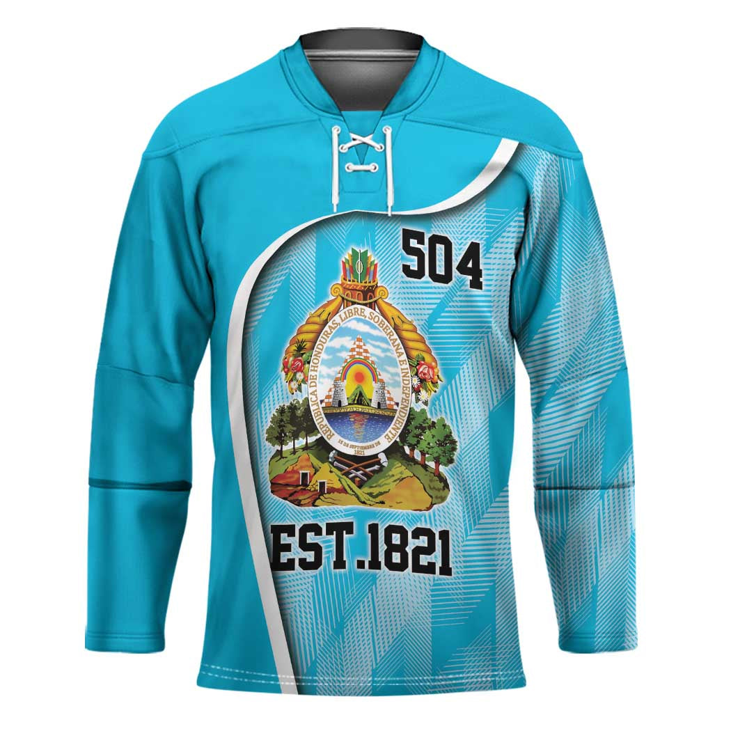 Honduras Independence Day Hockey Jersey Since 1821 September 15 - Wonder Print Shop
