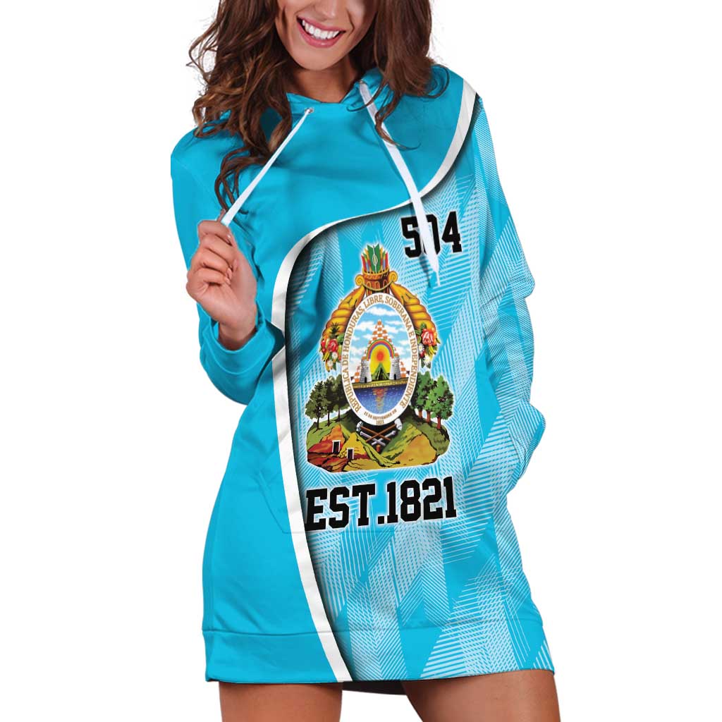Honduras Independence Day Hoodie Dress Since 1821 September 15 - Wonder Print Shop