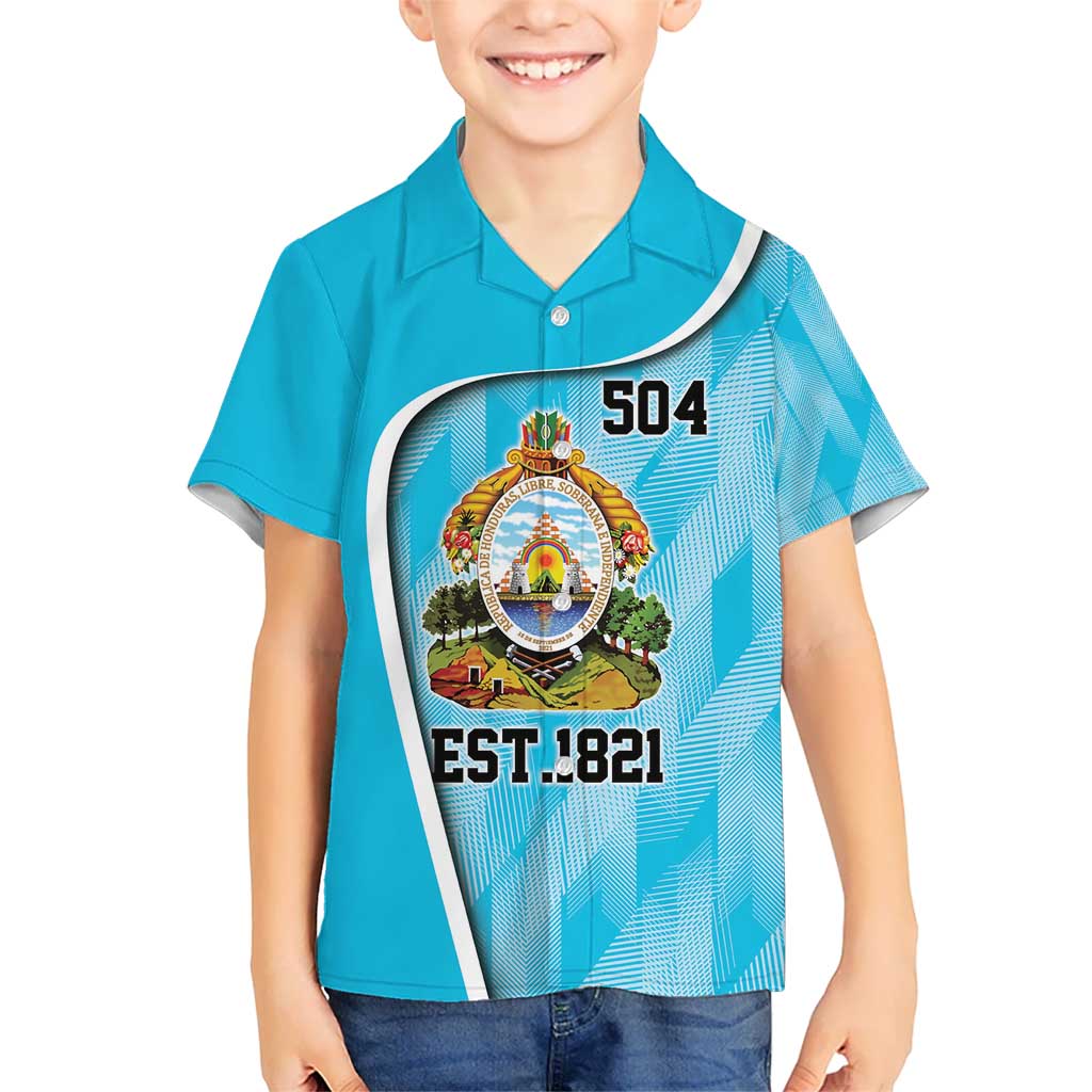 Honduras Independence Day Kid Hawaiian Shirt Since 1821 September 15 - Wonder Print Shop