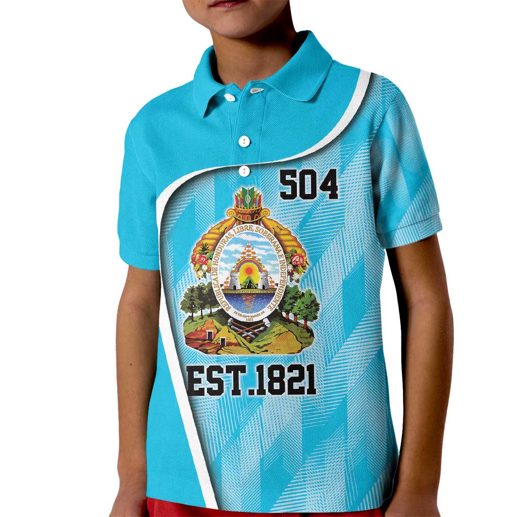 Honduras Independence Day Kid Polo Shirt Since 1821 September 15 - Wonder Print Shop