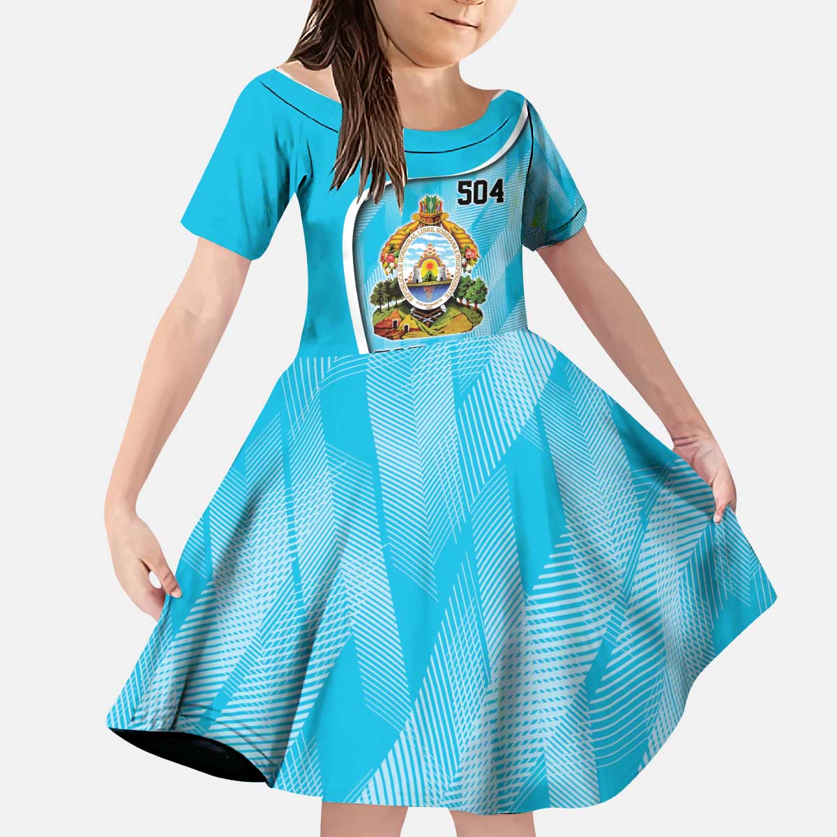 Honduras Independence Day Kid Short Sleeve Dress Since 1821 September 15 - Wonder Print Shop