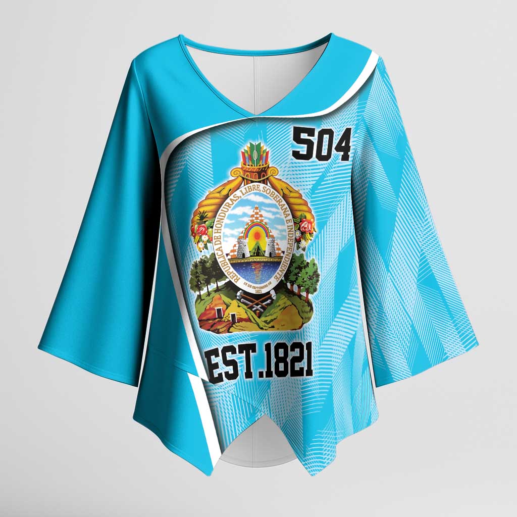 Honduras Independence Day Kimono Sleeve Blouse Since 1821 September 15 - Wonder Print Shop