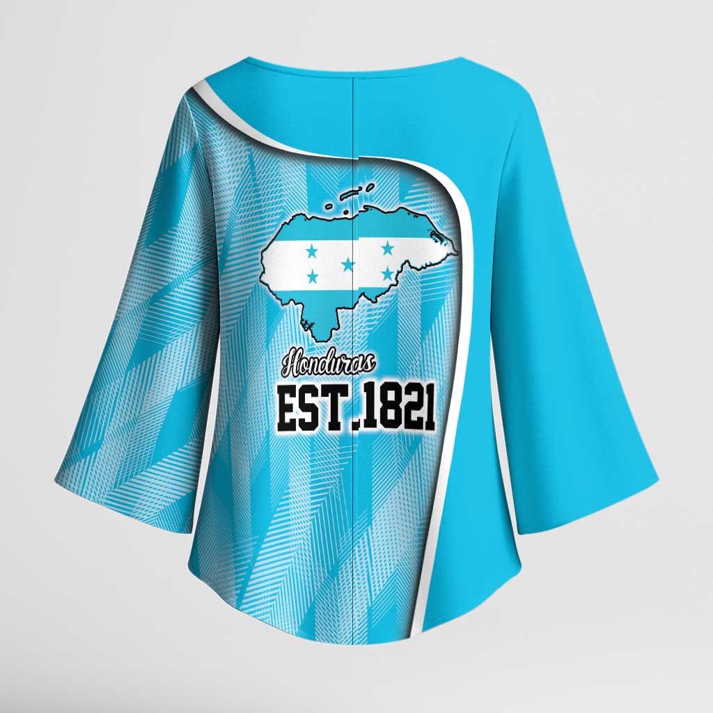 Honduras Independence Day Kimono Sleeve Blouse Since 1821 September 15 - Wonder Print Shop