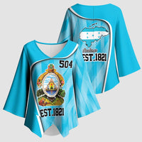 Honduras Independence Day Kimono Sleeve Blouse Since 1821 September 15 - Wonder Print Shop
