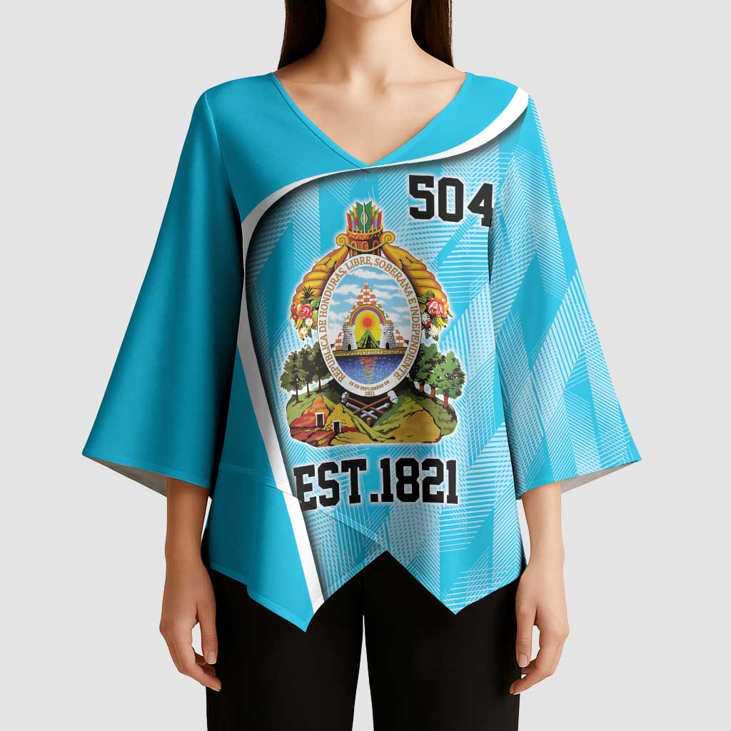 Honduras Independence Day Kimono Sleeve Blouse Since 1821 September 15 - Wonder Print Shop