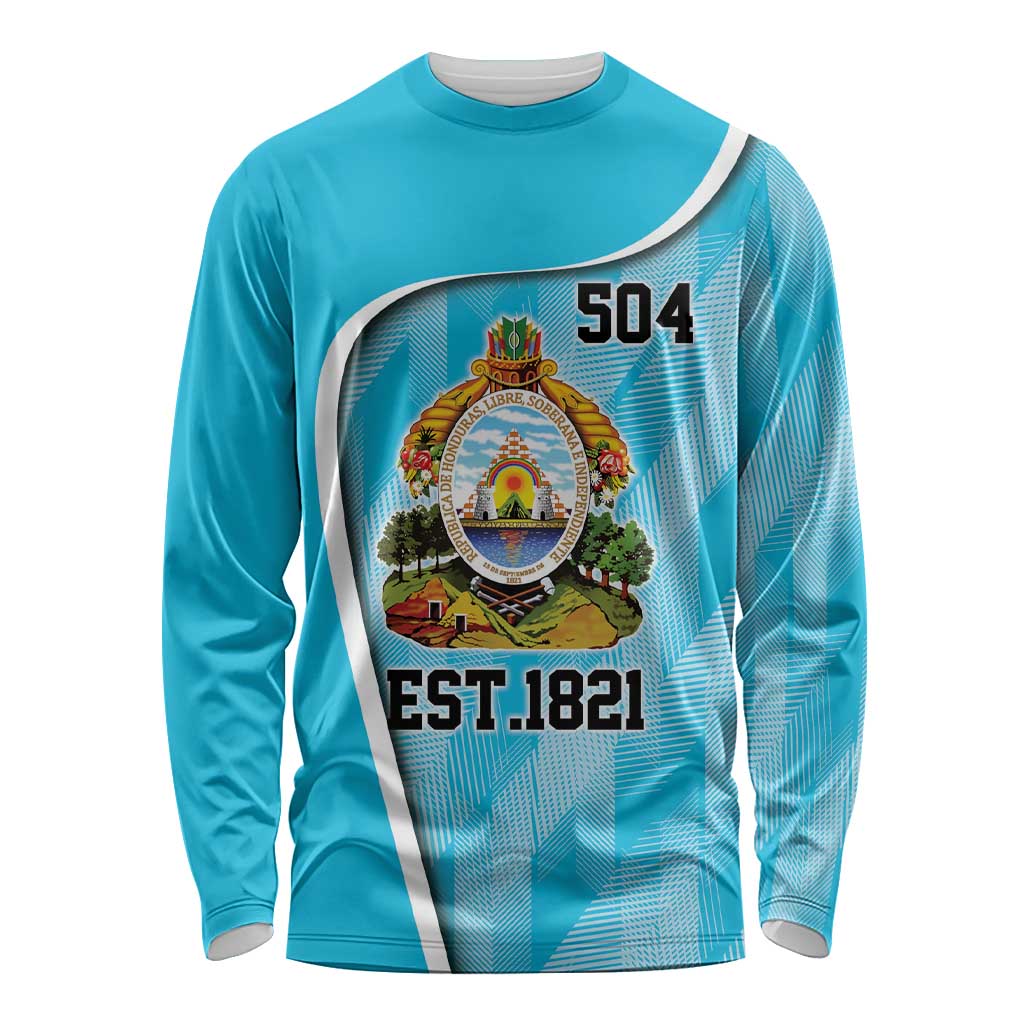 Honduras Independence Day Long Sleeve Shirt Since 1821 September 15 - Wonder Print Shop