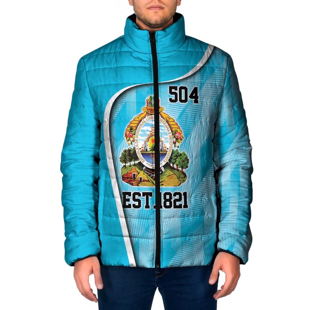 Honduras Independence Day Padded Jacket Since 1821 September 15 - Wonder Print Shop