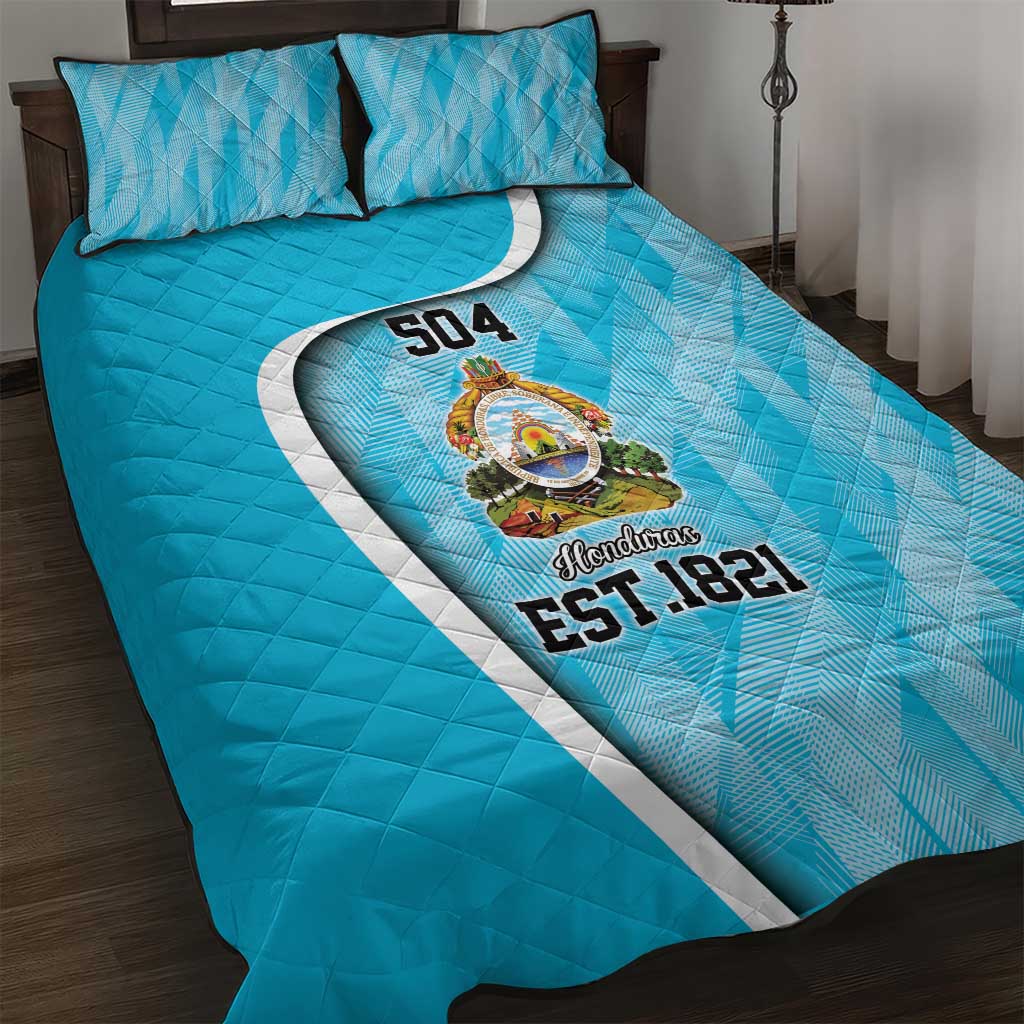 Honduras Independence Day Quilt Bed Set Since 1821 September 15 - Wonder Print Shop