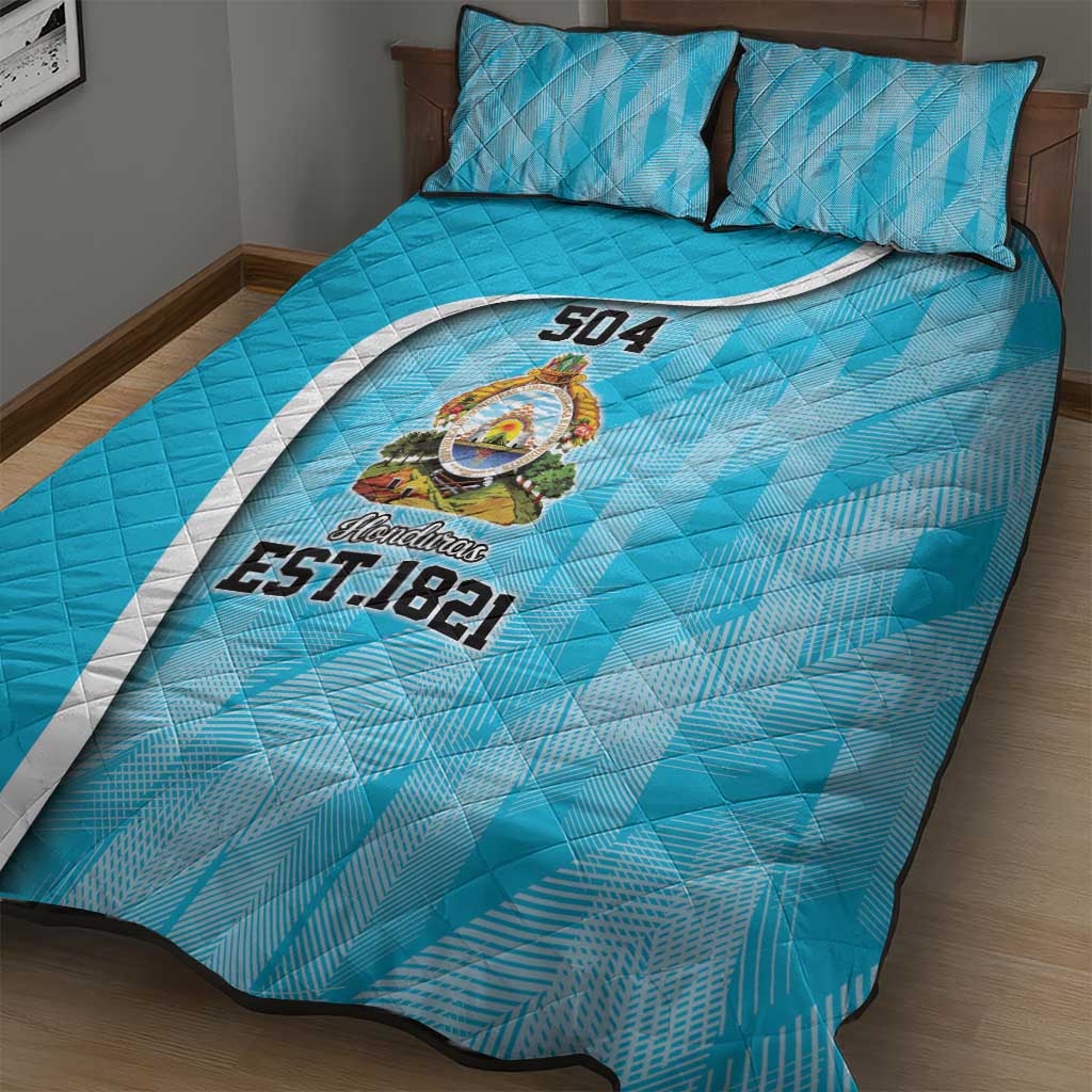 Honduras Independence Day Quilt Bed Set Since 1821 September 15 - Wonder Print Shop