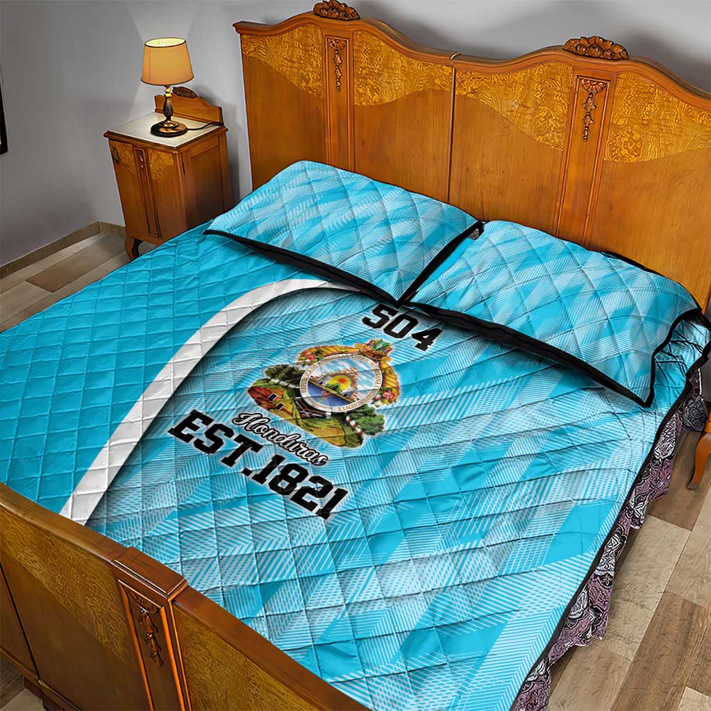 Honduras Independence Day Quilt Bed Set Since 1821 September 15 - Wonder Print Shop