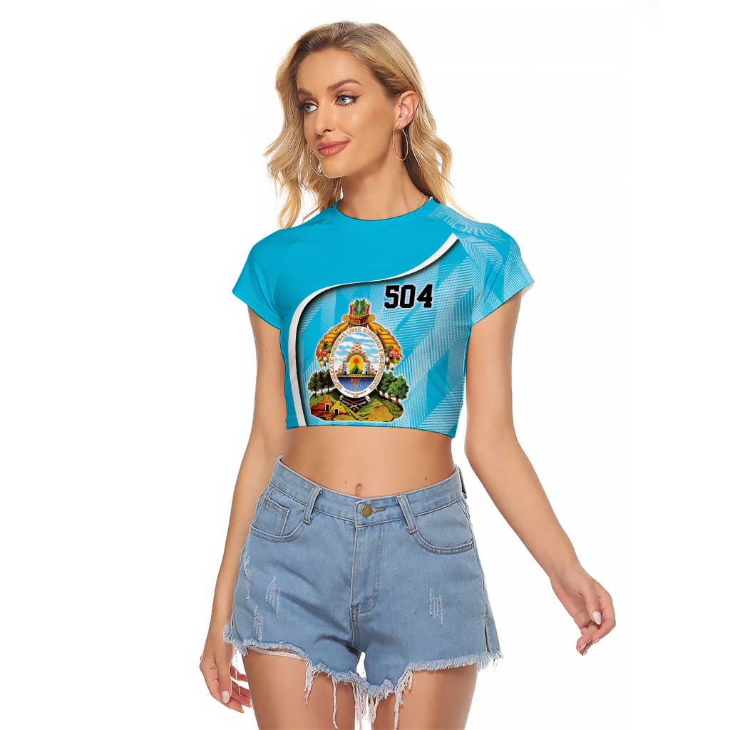Honduras Independence Day Raglan Cropped T Shirt Since 1821 September 15 - Wonder Print Shop