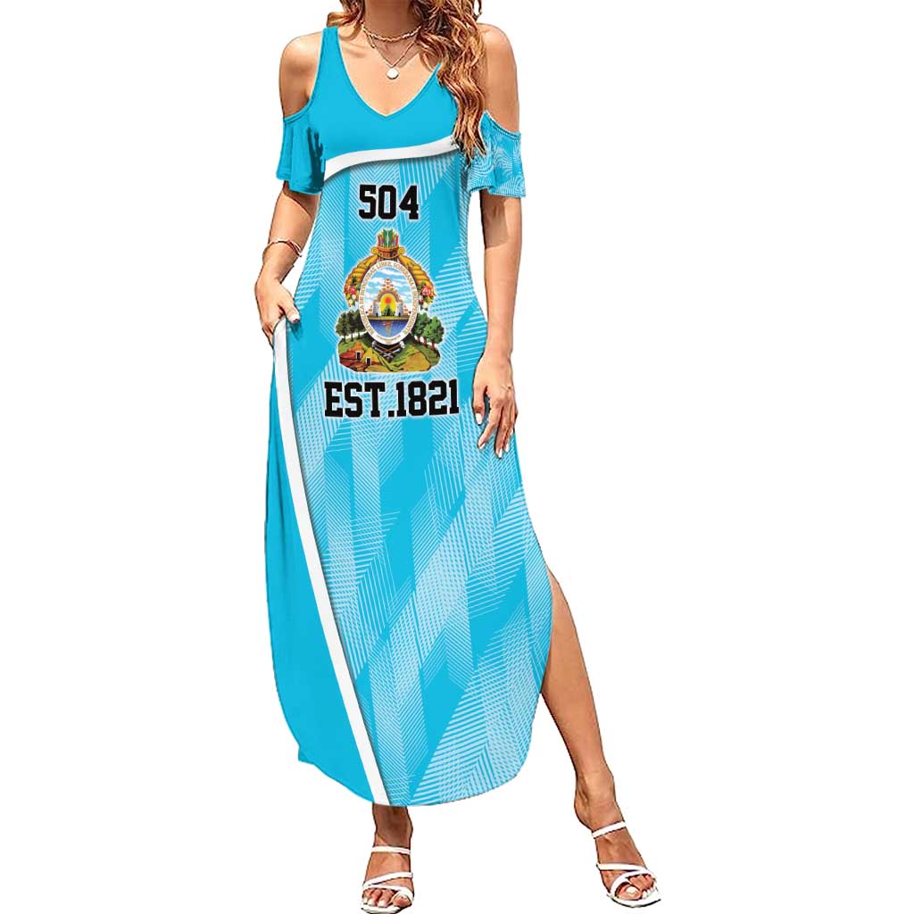 Honduras Independence Day Summer Maxi Dress Since 1821 September 15 - Wonder Print Shop