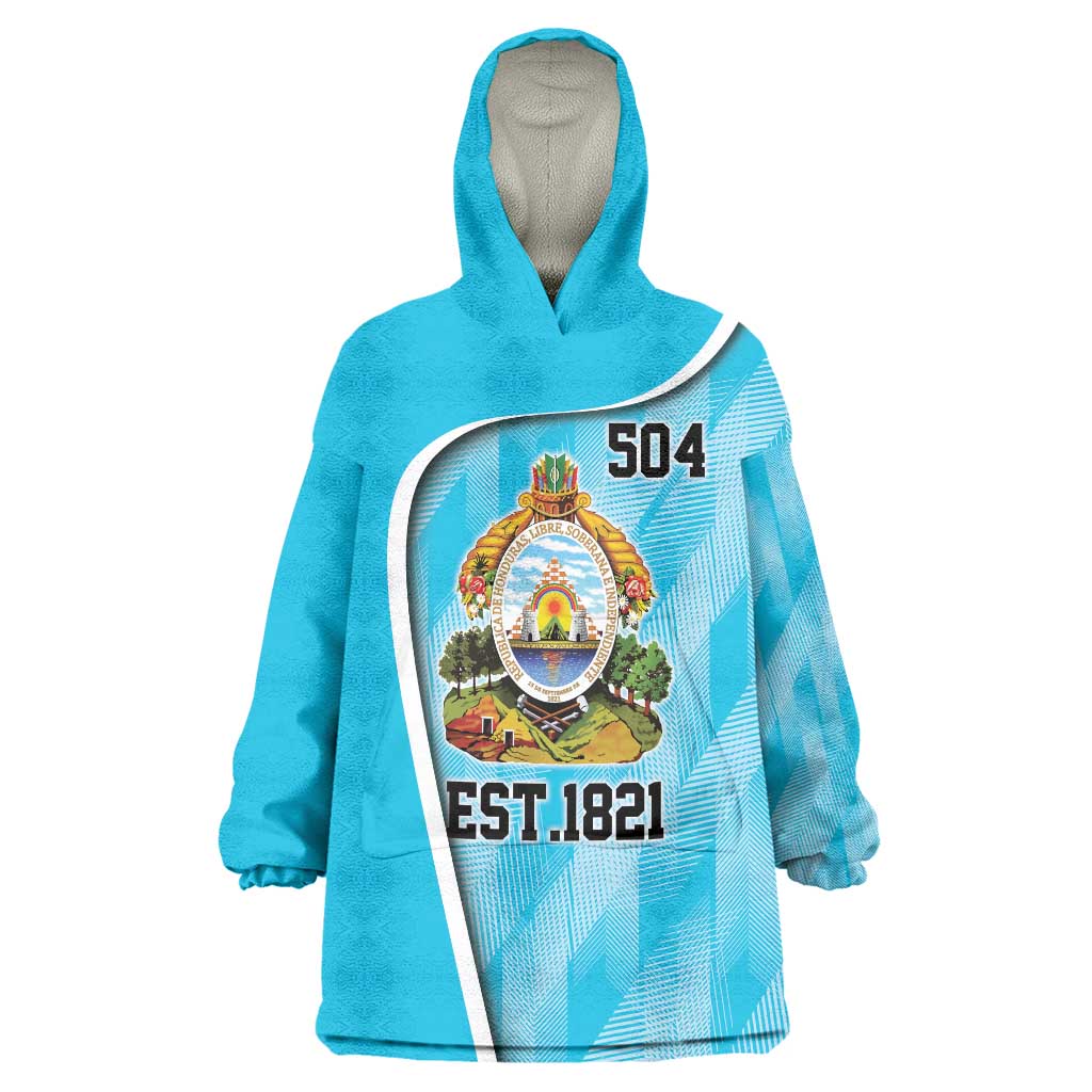 Honduras Independence Day Wearable Blanket Hoodie Since 1821 September 15 - Wonder Print Shop