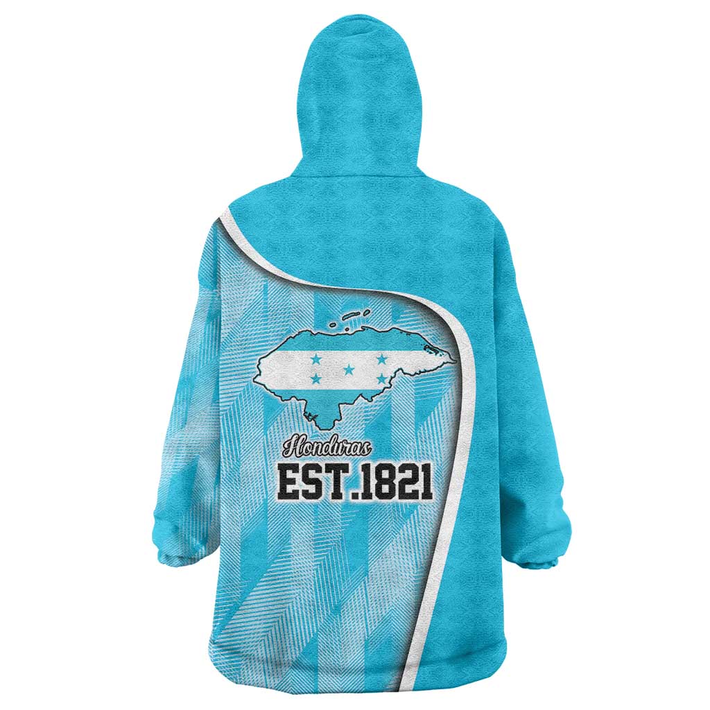 Honduras Independence Day Wearable Blanket Hoodie Since 1821 September 15 - Wonder Print Shop